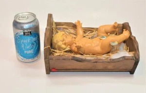 VTG pre-1984 Fontanini 27" Scale 8" Infant Jesus w Solid Wood Manger Spider Mark - Picture 1 of 4