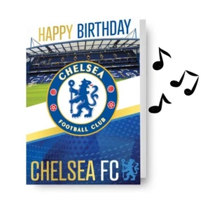 Chelsea Football Club Birthday Card Sound Musical Card Official Product - Picture 1 of 6