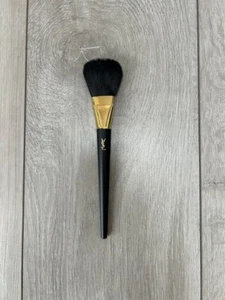 YSL YVES SAINT LAURENT LOOSE POWDER BRUSH NO 4 BLACK & GOLD MONOGRAM LOGO RARE  - Picture 1 of 5