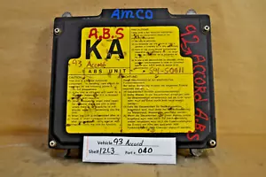 1991-1994 Honda Accord Acura Vigor ABS sistema de frenado 39790SM4A11 módulo 40 12L3 - Imagen 1 de 3