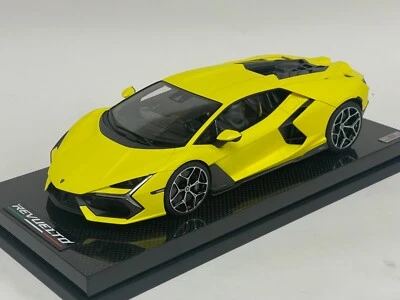 1/18 MR Collection Lamborghini Revuelto Matte Yellow Clarus Carbon Base - Image 1 of 4