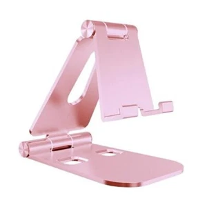 Cell Phone Stand for Angle Height Adjustable Desk Sturdy Aluminum Metal Phone - Picture 1 of 8