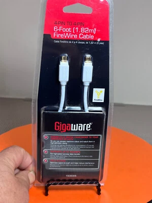 Gigaware 6 Foot(1.82m) FireWire Cable 4 PIN To 4 PIN 1500005 - Image 1 of 4