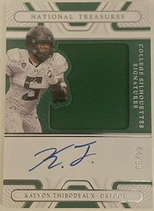 2022 Panini National Treasures Collegiate Kayvon Thibodeaux /99 #SS-KTH Auto RC - Bild 1 von 2