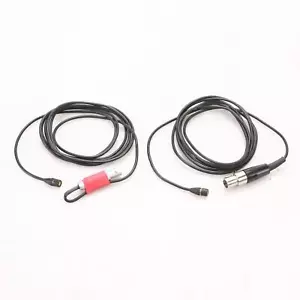 2 Shure Lavalier Lapel Microphones w/ Clip-on Mic Clips Caps & Pouches #47058 - Picture 1 of 14