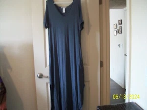 Damen Lounge Kleid lang grau Gr. M - Bild 1 von 2