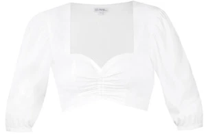 Dirndlbluse Opfenbach ecru Herzausschnitt Puffarm MarJo Dirndl Bluse - Bild 1 von 9