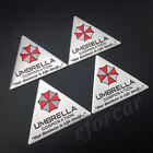 4pcs Aluminum Resident Evil Umbrella Car Trunk Rear Emblems Badge Decal Stickers