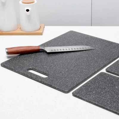 Kitchen Tools Cutting Board Imitation Marble Black Kitchen Chopping Board 9L - Image 1 of 4