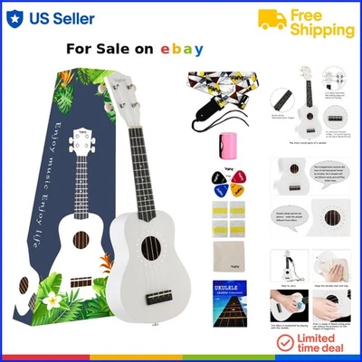 Ukelele soprano tilo 21 pulgadas principiantes niños hawaiano con paquete de accesorios Foto 1 de 4