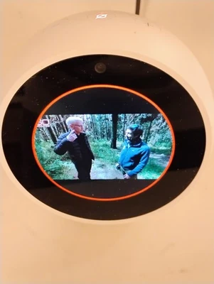 ALTAVOZ ASISTENTE INTELIGENTE ALEXA AMAZON ECHO SPOT VN94DQ Blanco  Foto 1 de 4