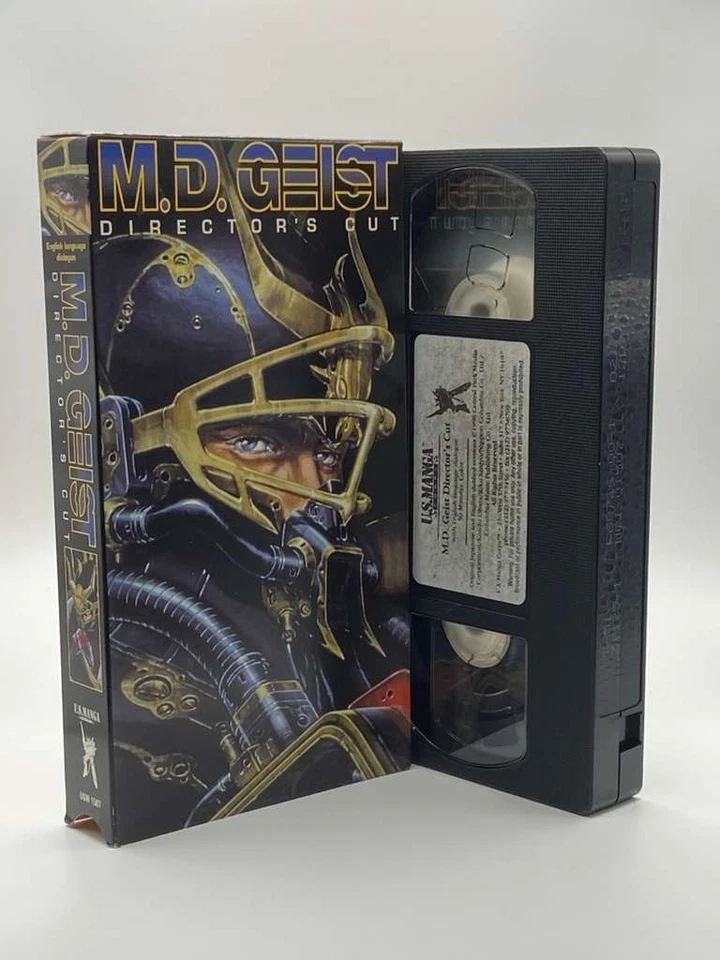 M.D. Geist: Director’s Cut (1996) Anime VHS DUB — Vintage OOP U.S. Manga Corps - Image 1 of 4