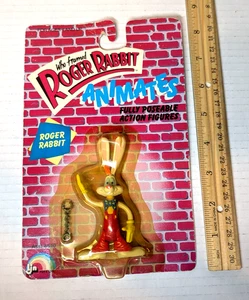 Figura de acción Who Framed Roger Rabbit On Card 1987 Disney's LJN - Imagen 1 de 9