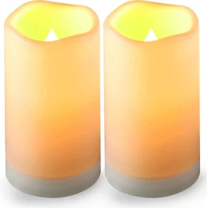 Solar Flameless Candles Outdoor Waterproof,Dusk to Dawn Outdoor Lighting, Flicke - Picture 1 of 12