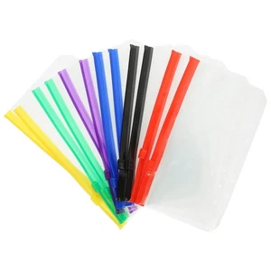  12 Pezzi Sacchetto Scrapbooking Zip Cartella Documenti con Tasca Raccoglitore Cerniera - Foto 1 di 12