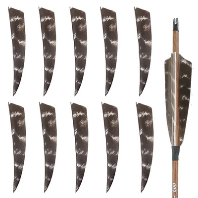 4/5" Archery Turkey Real Feather Fletches Right/Left Wing Hunting Arrow DIY - Image 1 of 4