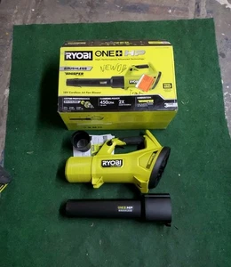 Ryobi 18V HP Brushless Whisper 450CFM Handheld Leaf Blower (P21014BTL) Tool Only - Picture 1 of 12