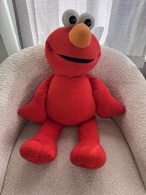 Sesame Street BIG BOOK ELMO JUMBO 28” Plush 2002 Fisher Price Large Stuffed VTG - Image 1 of 3