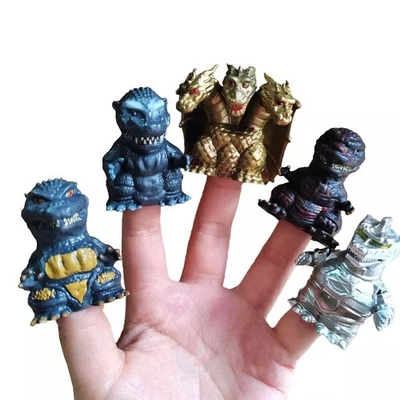 5pcs Godzilla Finger Puppet King of the Monster Godzilla Figure Kids Play Toys - Image 1 of 4