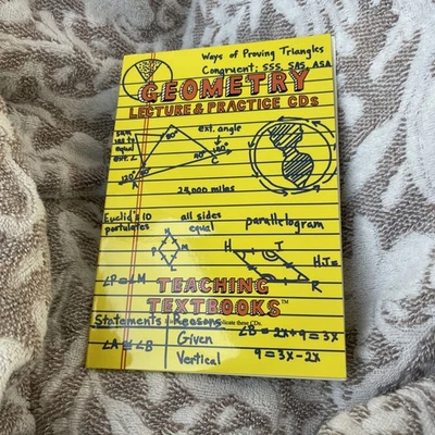 Teaching Textbooks: Geometry Lecture & Practice CDs: 4 CDs ONLY NO textbook - Image 1 of 2