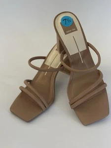 Dolce Vita Sandals Womens 7.5 Mule Slides Faux Leather Casual Slip On NEW - Picture 1 of 2