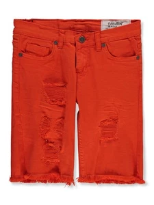 Evolution in Design Boys' Wild Tiger Denim Shorts Color: orange Size: 4 - Picture 1 of 1