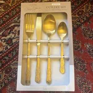 Stacey Solomon Gold Cutlery Set – Luxury Stainless Steel Tableware – 16 Piece - Picture 1 of 3