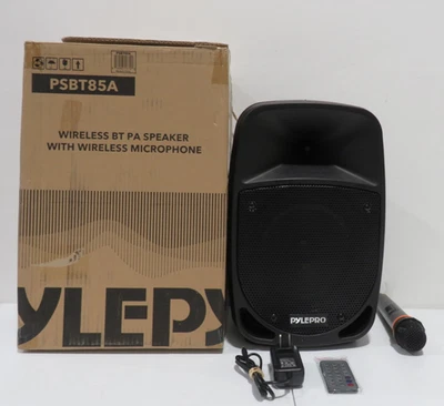 Pyle 800 Watt Bluetooth PA Speaker Rechargeable w/ Wireless Mic PSBT85A - Image 1 of 4