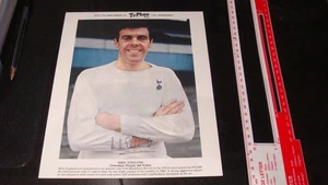 Football MIKE ENGLAND SPURS & WALES  portrait 10"x 8" Typhoo Tea Card, VG - Picture 1 of 2