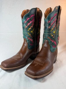 ARIAT Laney VentTEK 360° Western COWBOY BOOTS MULTICOLOR WOMENS 9.5B 1J - Picture 1 of 13