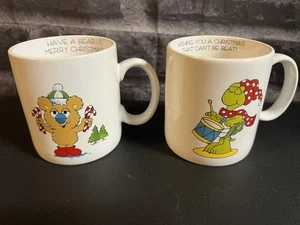 Christmas Turtle Bear Mug Papel Inc Japan Small Mug - Picture 1 of 7
