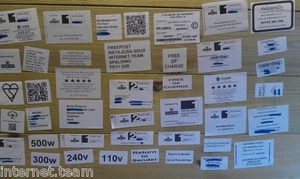Etichetta adesiva autoadesiva personalizzata qualsiasi testo indirizzo posta ROTOLO personalizzata - Foto 1 di 7