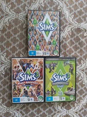 The Sims 3 PC Bundle - 1 x Sims 3 Game + 2 Expansion Packs (All With Manuals) - Image 1 of 4