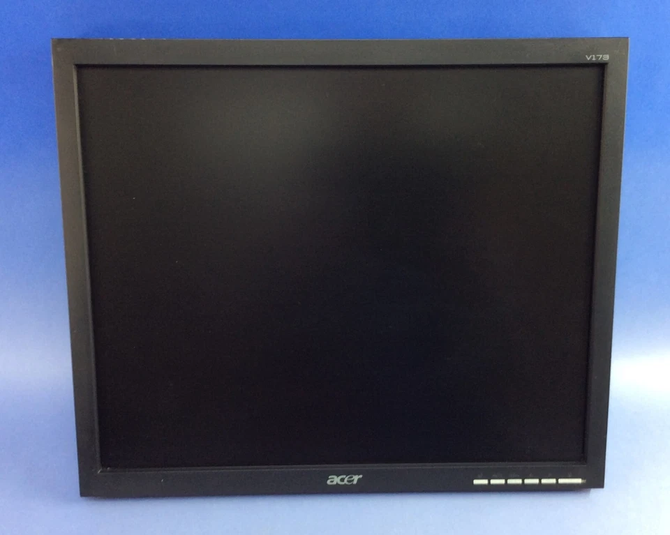 Acer V173 Flat Panel Monitor LCD Display w/ Power & VGA Cables - Image 1 of 3
