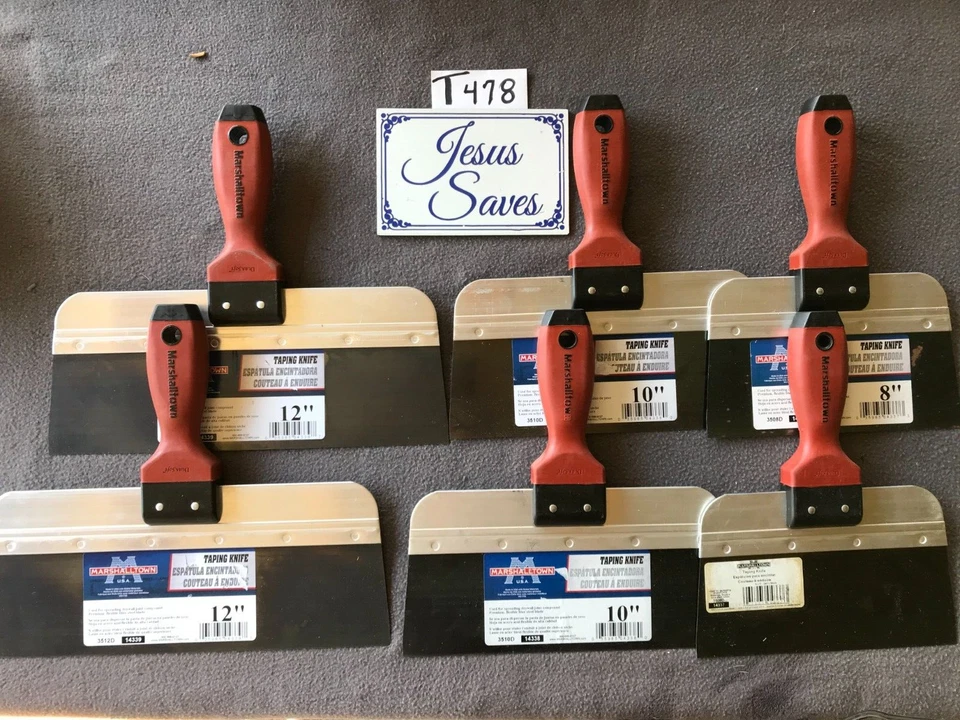 Ножи для гипсокартона Marshalltown синие стальные 12 дюймов 10 дюймов 8 дюймов T478 6 дюймов - Изображение 1 из 1