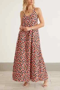 Agua by Agua Bendita Guayacan Maxi Dress Size M Red Multi #1G418 - Picture 1 of 15