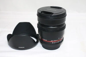 Rokinon 16mm T2.2 ED AS UMC CS Cine Wide Angle Prime Lens For Canon EF - Picture 1 of 9