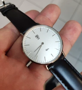 orologio uomo movimento MIYOTA colore argento silver cinturino 8VERA PELLE) - Foto 1 di 9