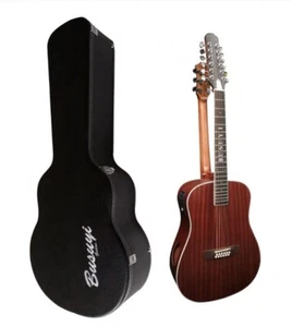 Busuyi 12 String/ 6 String Acoustic/Electric Double Neck Guitar With Hard Case - Picture 1 of 2
