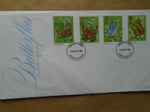 GB 1981 Butterflies FDC First Day Cover SHS Tortoiseshell Butterfly Museum HS - Picture 1 of 2