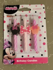 Disney Jr. Minnie Mouse Birthday Candles,pack Of 6 Candles - Picture 1 of 3