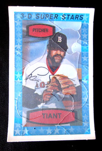 1975 KELLOGG'S 3-D SUPER STARS LUIS TIANT #49 VG GOOD COLOR EDGES CRACKED
