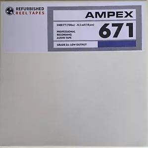 Ampex 671 Reel to Reel Recording Tape, DP, 7" Reel, 2400 ft. - Picture 1 of 3