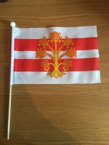 WESTMORLAND Pack of 12 medium Hand Flags 9" x 6" 22cm x 15cm FLAG - Picture 1 of 1