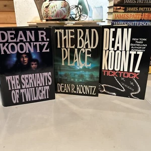 Dean Koontz - 3 Books -The Servants Of Twilight, The Bad Place, & Ticktock - Picture 1 of 22