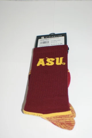 Strideline Arizona State Sun Devils NCAA Crew Socks #C135600 ~ NWT Cover