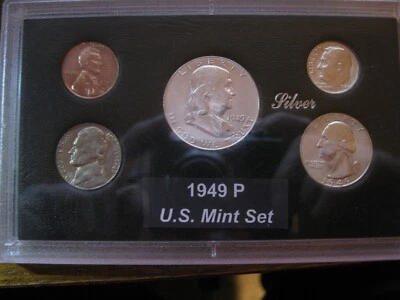 1949 P US Mint Silver Set Brilliant Uncirculated! - Image 1 of 4