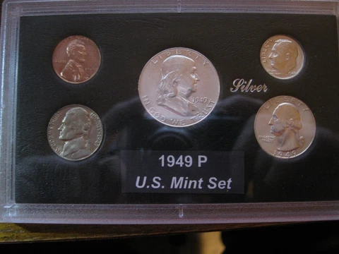 1949 P US Mint Silver Set Brilliant Uncirculated! Cover