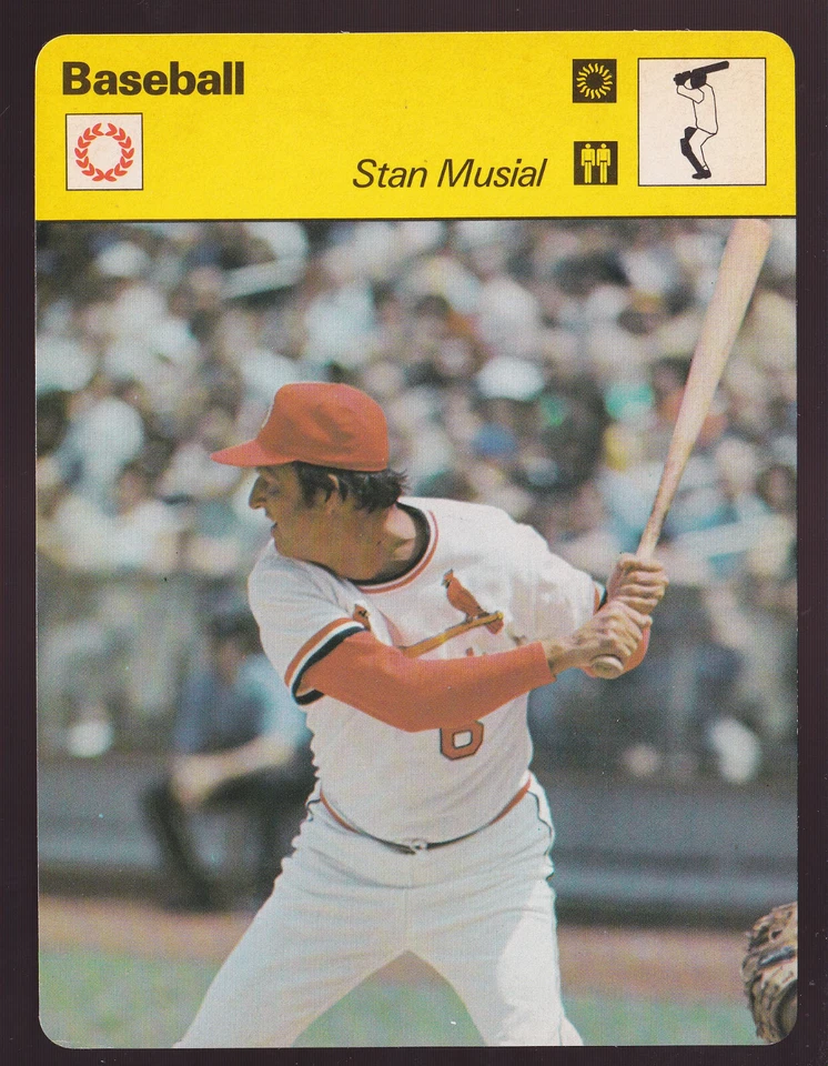 Tarjeta de béisbol 1978 Stan Musial de los Cardenales de San Luis #21-16 Foto 1 de 1