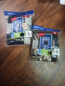 2x Hanes Boy's Camo Tagless Boxer Briefs 3pc Medium 10-12 ComfortSoft Underwear - Picture 1 of 6
